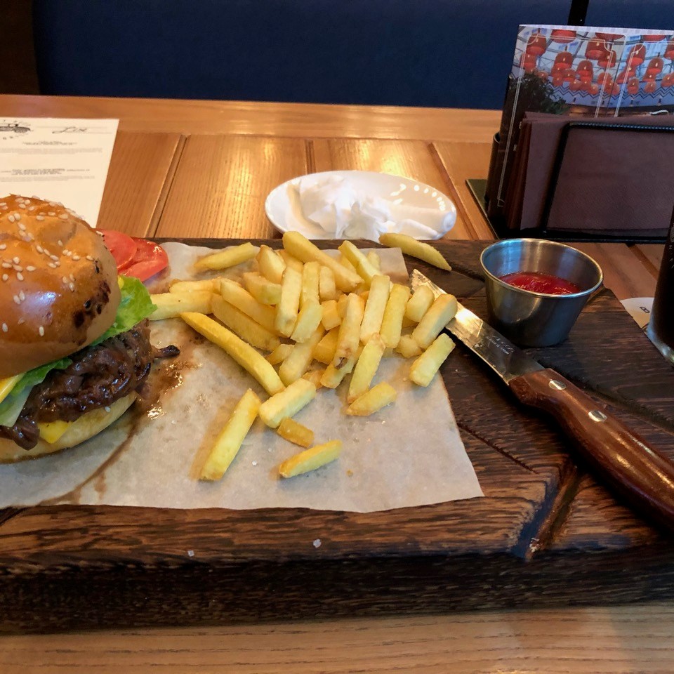 Burnt End sandwich at Syndicate Brewery