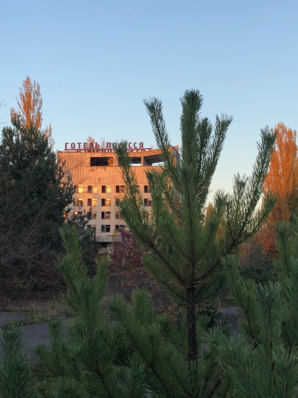 Main square of Pripyat, the ghost city
