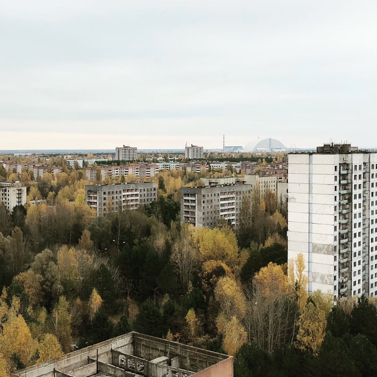 On top of 16 story apartment block