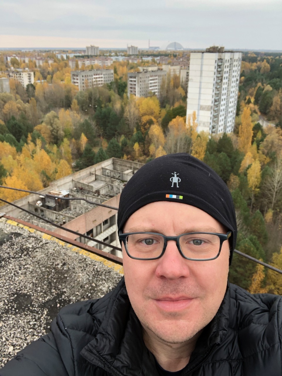 On top of 16 story apartment block